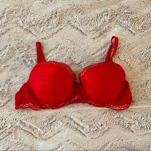 VS Red Lace Bra